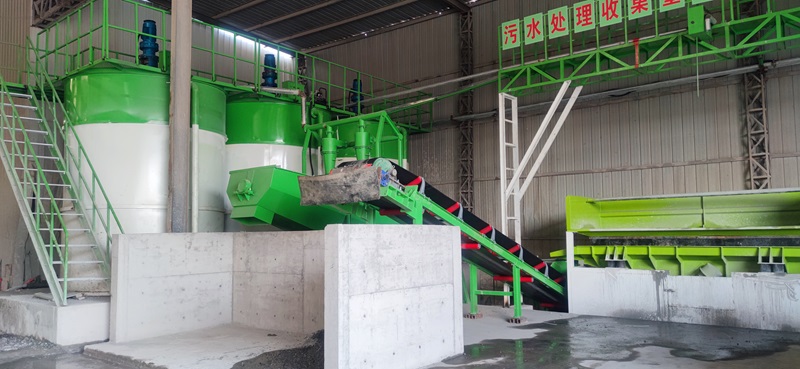 第六代砂石分離機(jī)順利投入使用